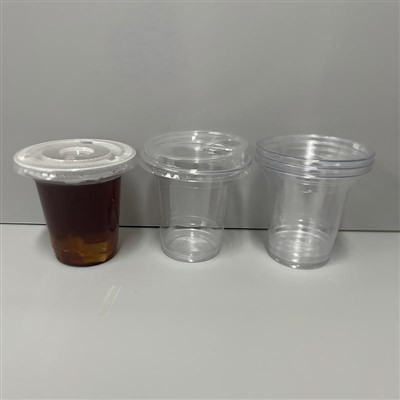 Pahare din plastic transparent PET de 12 oz Ø98